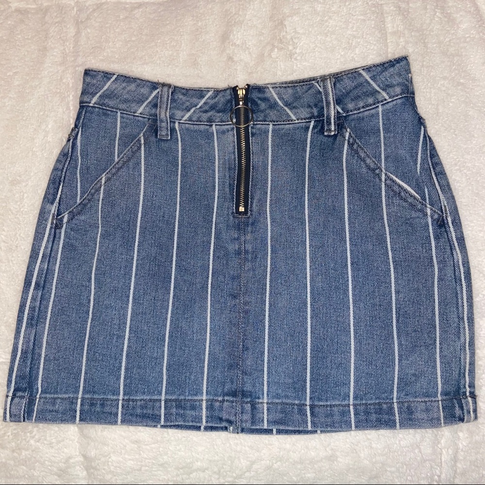 PacSun Striped Mini Skirt